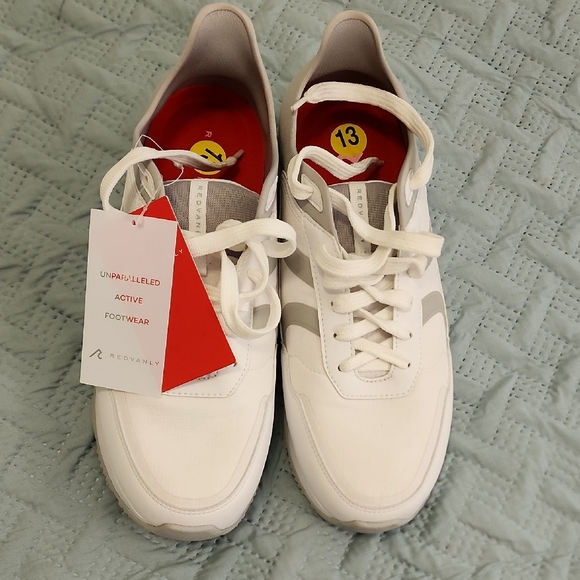 Redvanly Other - Redvanly Men’s White Athletic Sneakers with Gray Accents